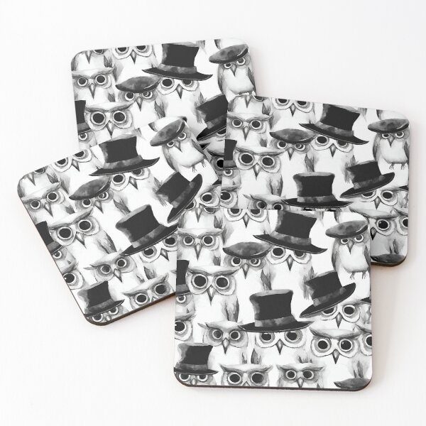 Item preview, Owls donning a variety of playful hats seamless pattern designed and sold by IssaraStudio.