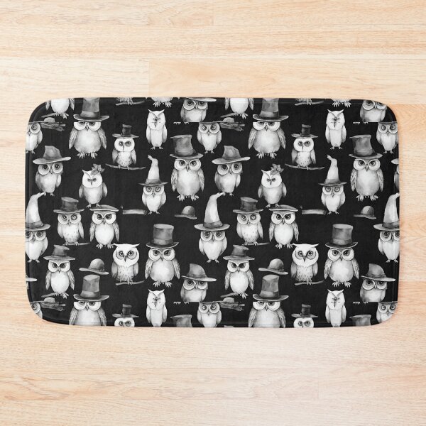 Item preview, Owls wearing an assortment of whimsical hats seamless pattern designed and sold by IssaraStudio.
