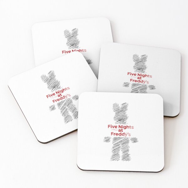 Item preview, Five, nights, freddy. fivenightsatfreddy's, tvshow, nightsticker, blackandred,  designed and sold by Designstation74.