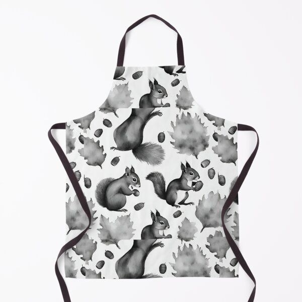 Item preview, Squirrels collecting acorns seamless pattern designed and sold by IssaraStudio.
