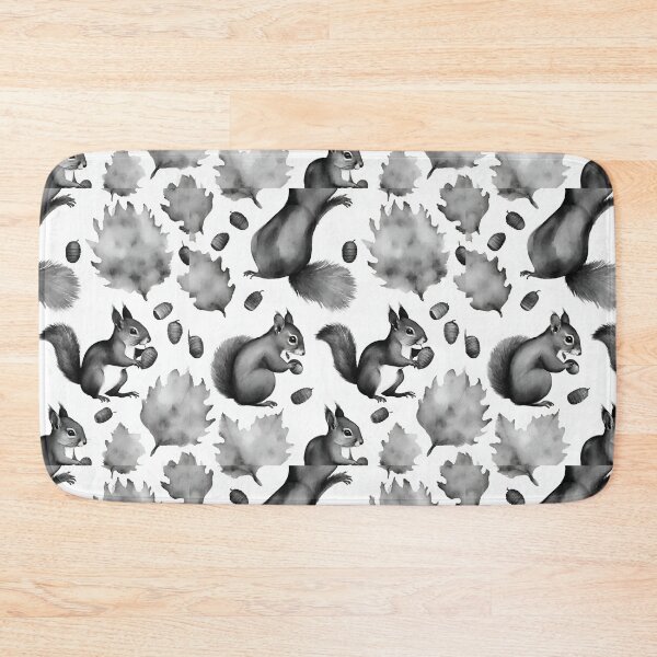 Item preview, Squirrels collecting acorns seamless pattern designed and sold by IssaraStudio.