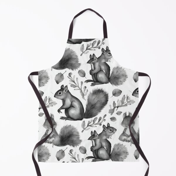 Item preview, Squirrels gathering acorns seamless pattern designed and sold by IssaraStudio.