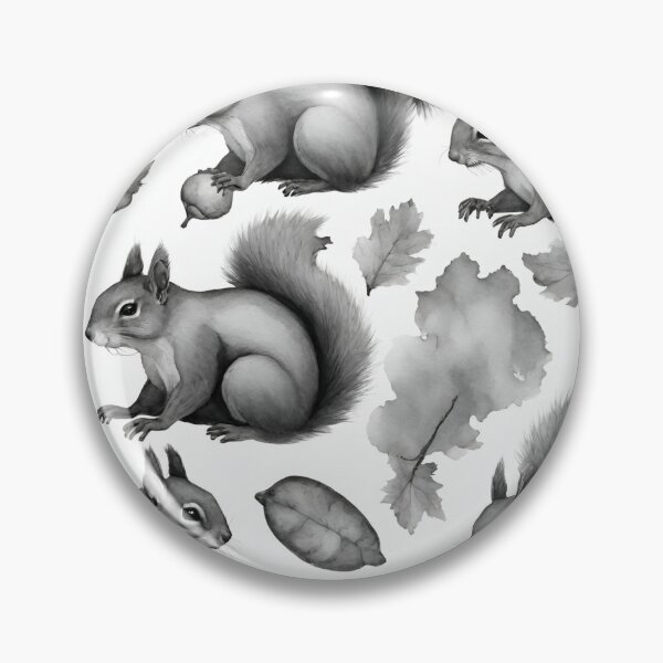 Item preview, Squirrels collecting nuts seamless pattern designed and sold by IssaraStudio.
