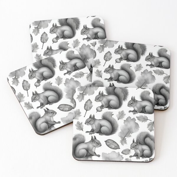 Item preview, Squirrels collecting nuts seamless pattern designed and sold by IssaraStudio.