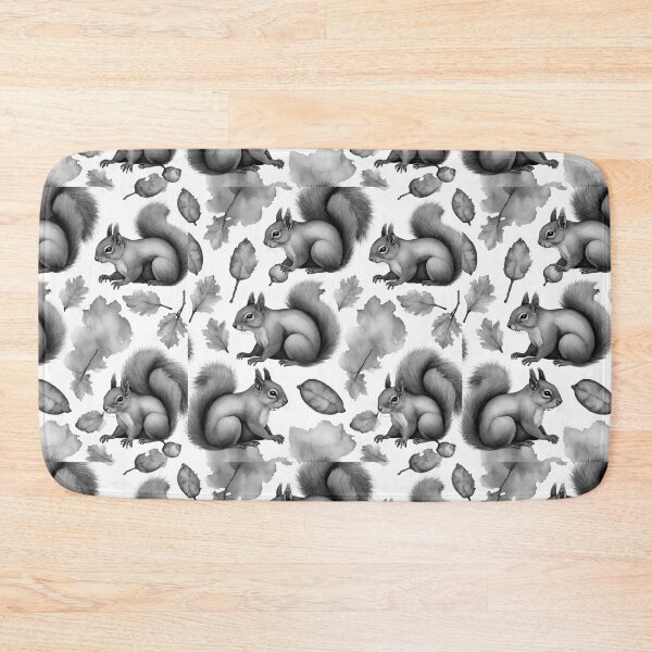 Item preview, Squirrels collecting nuts seamless pattern designed and sold by IssaraStudio.