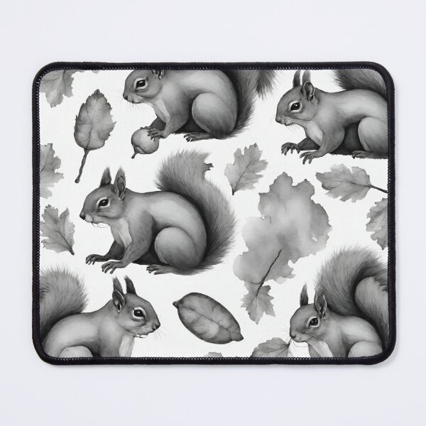 Item preview, Squirrels collecting nuts seamless pattern designed and sold by IssaraStudio.