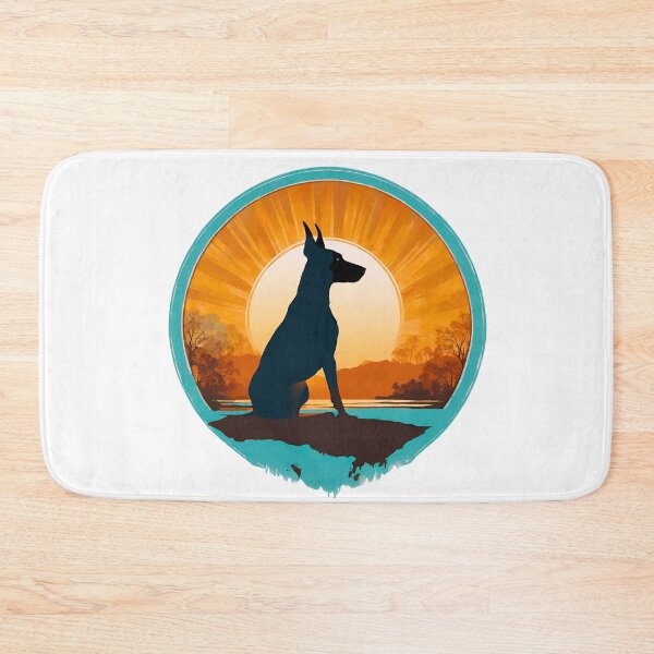 Artikelvorschau, Dobermann Pinscher Vintage Sonnenuntergang entworfen und verkauft von Fredster1966.