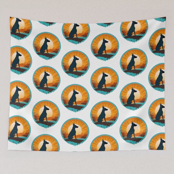 Item preview, Doberman Pinscher Vintage Sunset designed and sold by Fredster1966.