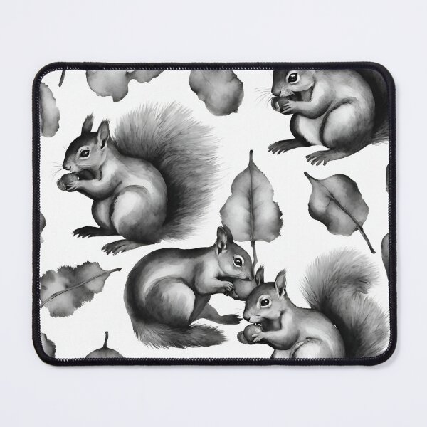Item preview,  Squirrels harvesting nuts seamless pattern designed and sold by IssaraStudio.