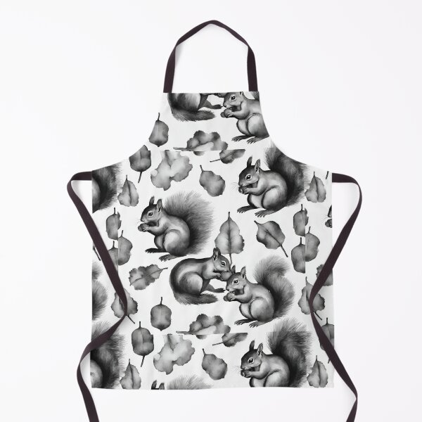 Item preview, Squirrels harvesting nuts seamless pattern designed and sold by IssaraStudio.