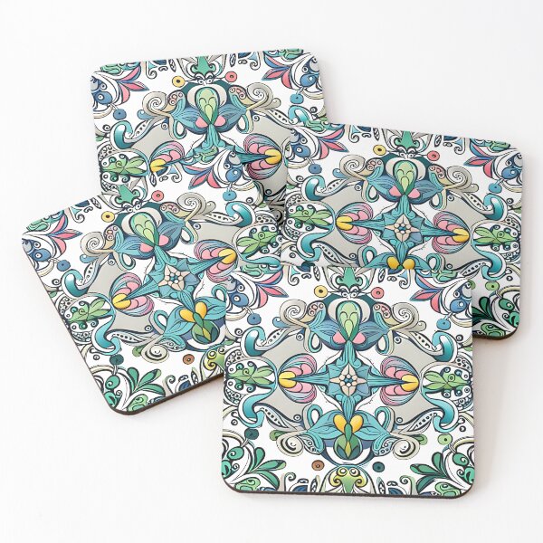 Item preview, folkart pattern tile piece designed and sold by LeanIn1.