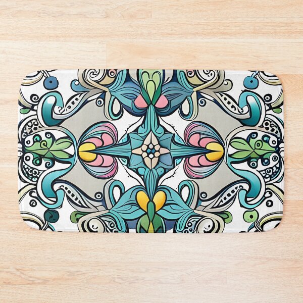 Item preview, folkart pattern tile piece designed and sold by LeanIn1.