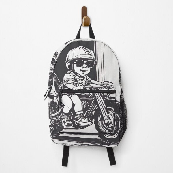 Item preview, Baby chilling side ways on motorcycle  designed and sold by Lost Highway Horror..