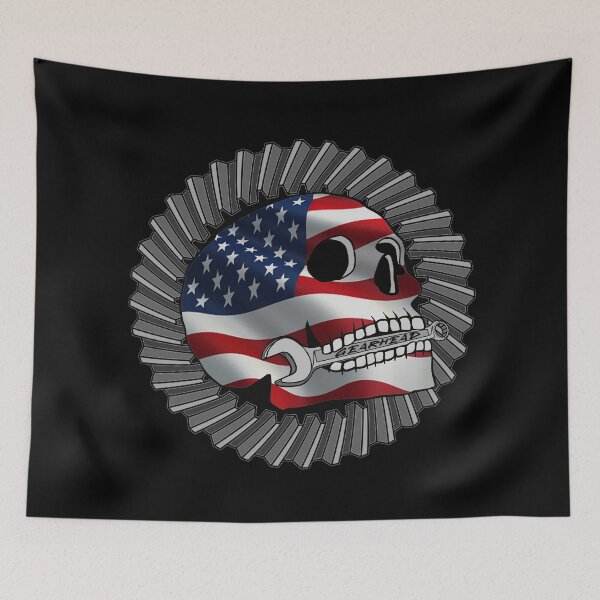 Item preview, American gearhead skull design designed and sold by J-KAP.
