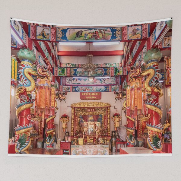Item preview, Interior of a Chinese temple, Mae Sot, Thailand designed and sold by Kevin Hellon.