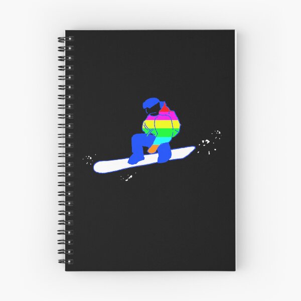 Item preview, Rainbow snowboarder Freestyle snowboard trick snowboard passion designed and sold by Artstastic.