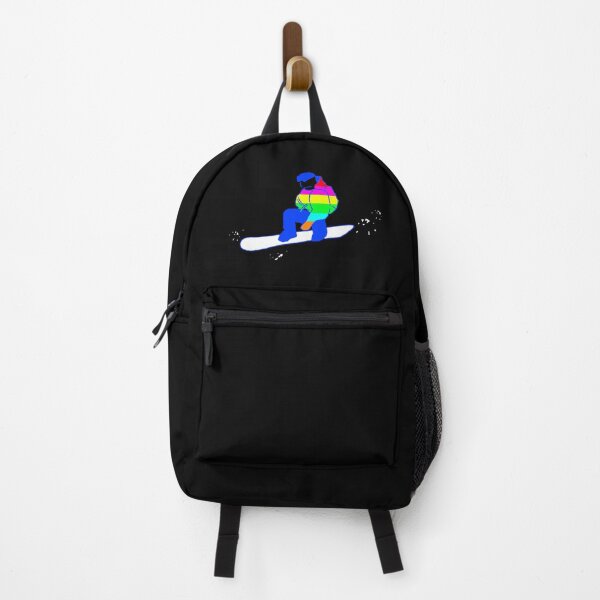 Artikelvorschau, Regenbogen-Snowboarder Freestyle-Snowboard-Trick-Snowboard-Leidenschaft entworfen und verkauft von Artstastic.