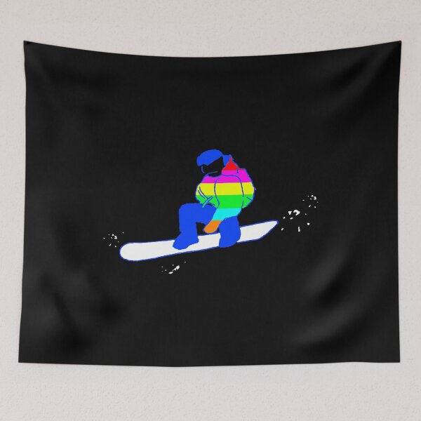 Item preview, Snowboarder arcoíris Truco de snowboard de estilo libre Pasión del snowboard designed and sold by Artstastic.