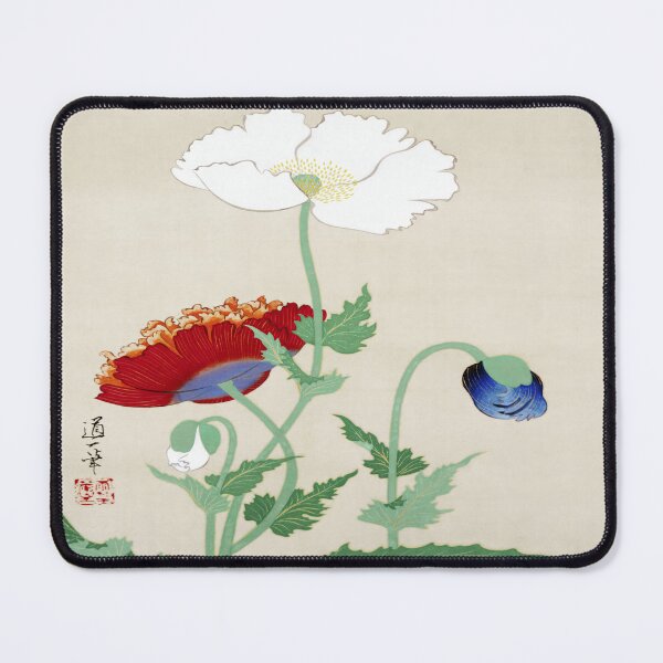 Item preview, Vintage Japanese Poppies By Sakai Dōitsu designed and sold by Tamas Das.