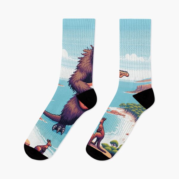 Item preview, Guitar Monster Tour at Kangaroo Island, Australia,  Funny Music AI Art Retro Games Style designed and sold by kewarin.