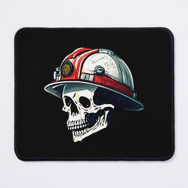 Item preview, Firefighter skull drawing designed and sold by Blondiabshop.
