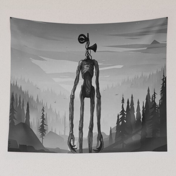 Item preview, Siren head in river pine forest mountain  designed and sold by Nishad4.