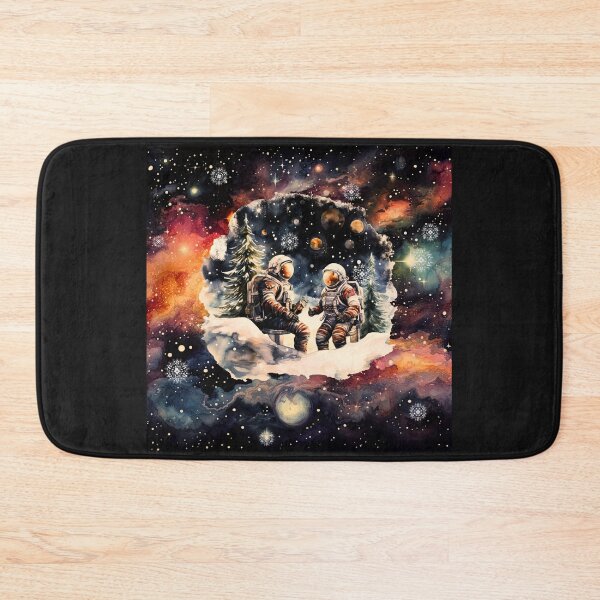 Item preview, Galactic Snowfall: Astronauts Through the Wormhole in the Cosmos Storm designed and sold by s-n-s-designs.