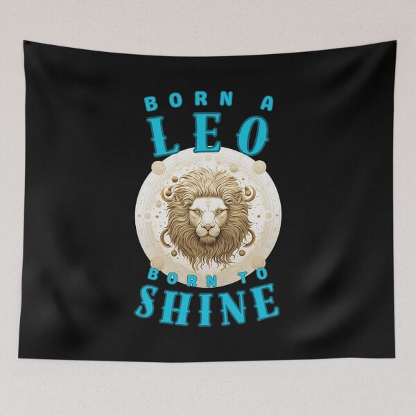Item preview, Born A Leo, Born To Shine. leo birthday designed and sold by ZodiacWonders.