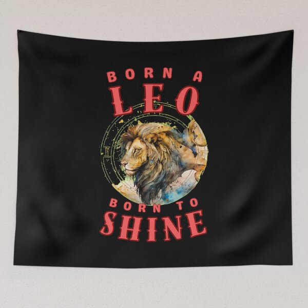 Item preview, Born A Leo, Born To Shine. leo lovers designed and sold by ZodiacWonders.