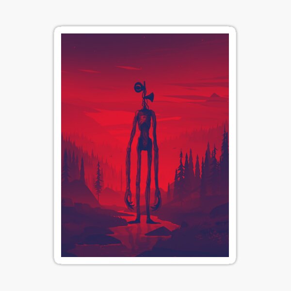 Vista previa del artículo con la obra «Cabeza de sirena roja en la montaña del bosque de pinos del río», diseñado y vendido por Nishad4.