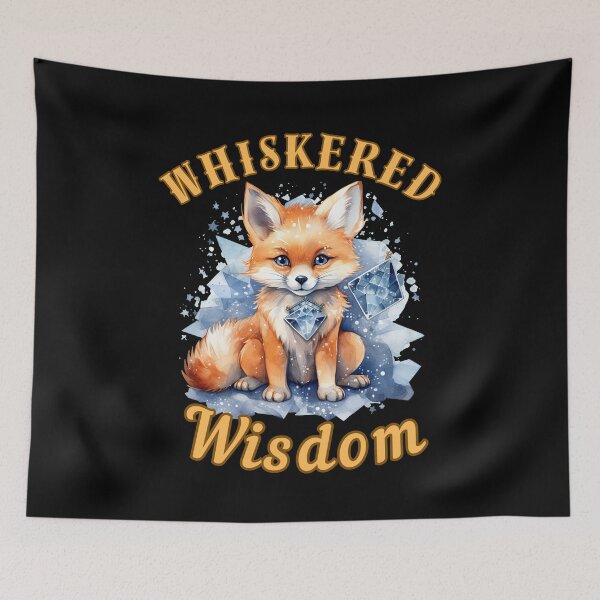 Item preview, Whiskered Wisdom. fox lover designed and sold by FoxVibes.