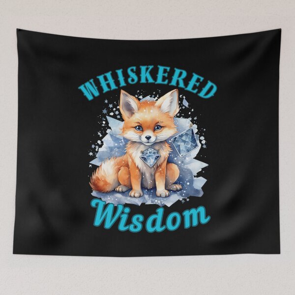 Item preview, Whiskered Wisdom. fox face designed and sold by FoxVibes.