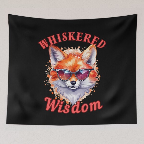 Item preview, Whiskered Wisdom. fox owner designed and sold by FoxVibes.