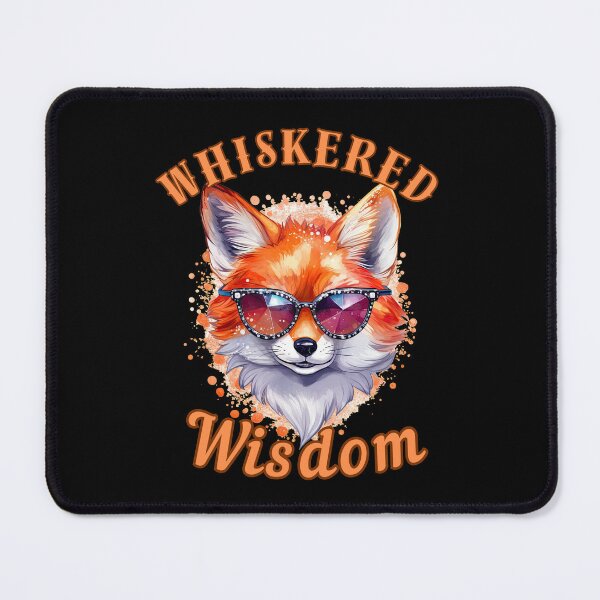 Item preview, Whiskered Wisdom. fox watercolor designed and sold by FoxVibes.