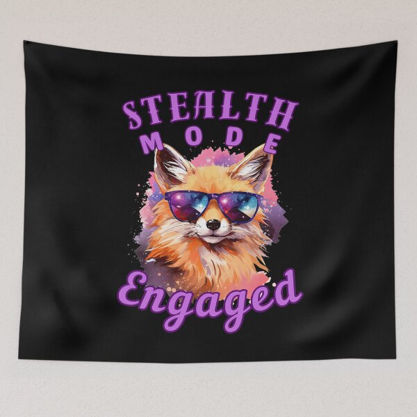 Item preview, Stealth Mode: Engaged. realistic fox designed and sold by FoxVibes.