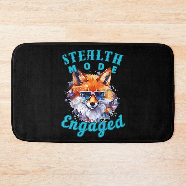 Item preview, Stealth Mode: Engaged. snow fox designed and sold by FoxVibes.