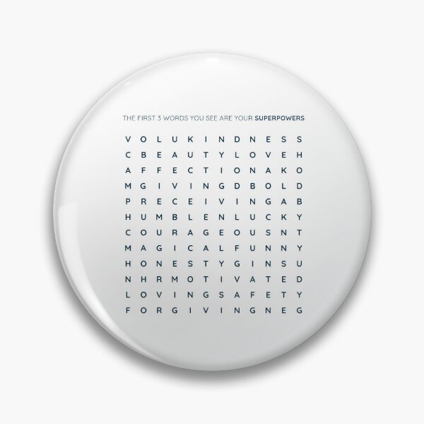 Item preview, Word Search - First 3 Words Are Your Superpower! A Spiritual, Embodied Superpower. designed and sold by MyMysticalMagic.