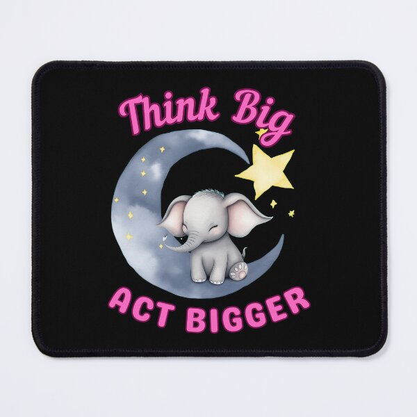 Item preview, Think Big, Act Bigger. elephant head designed and sold by ElephantVibes.