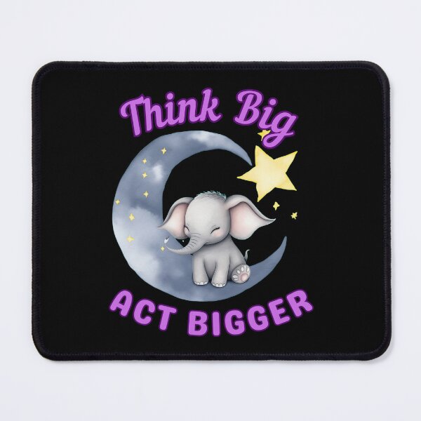 Item preview, Think Big, Act Bigger. elephant face designed and sold by ElephantVibes.