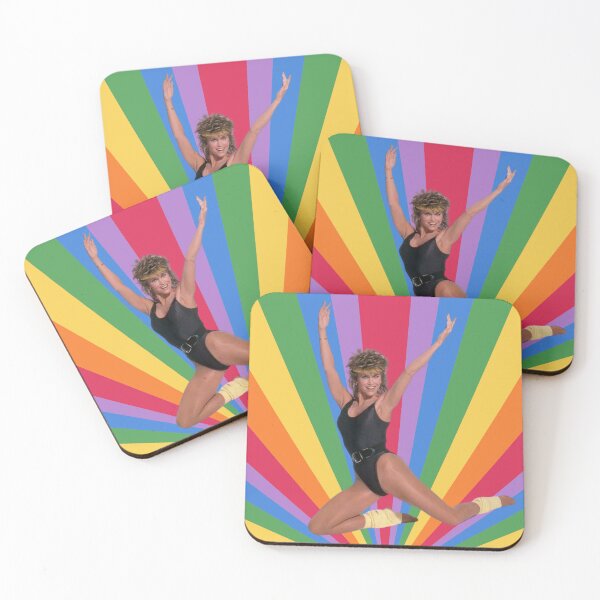 Item preview, Jane Fonda Retro Rainbow Aerobics  designed and sold by TeeKid.