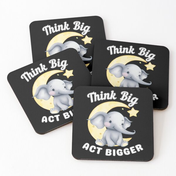 Item preview, Think Big, Act Bigger. surreal elephant designed and sold by ElephantVibes.