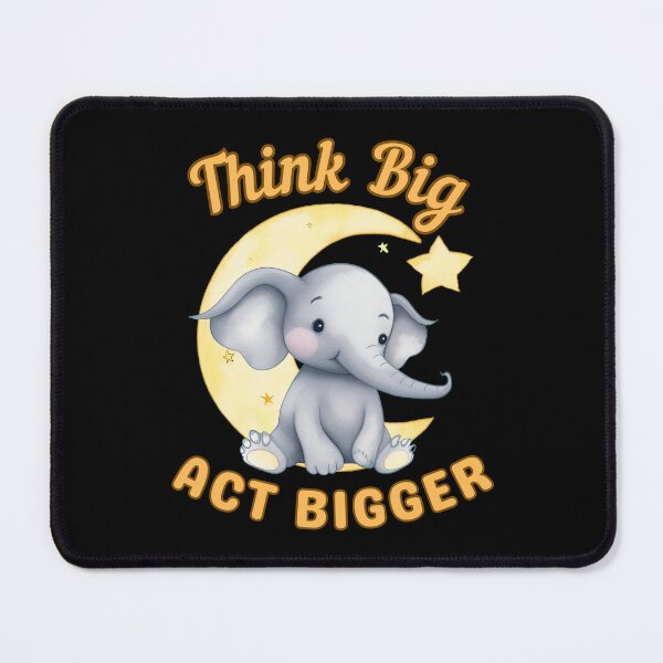 Item preview, Think Big, Act Bigger. watercolor elephant designed and sold by ElephantVibes.
