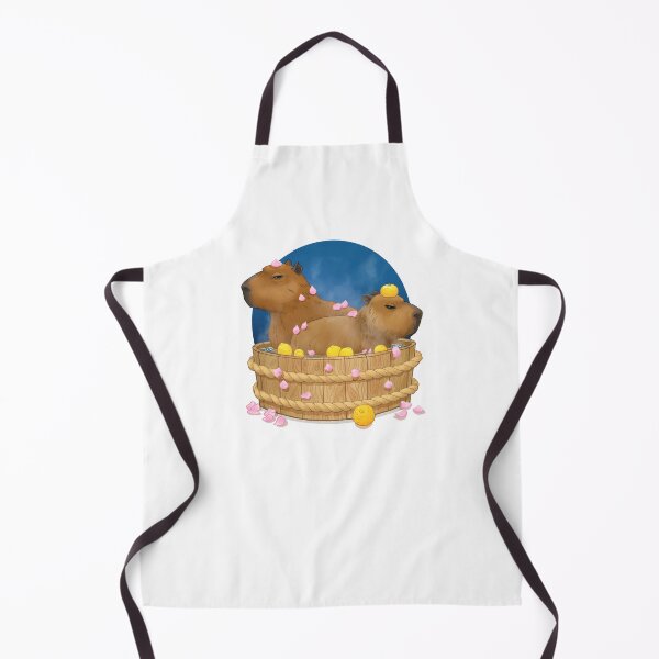 Item preview, Capybara Bathtime designed and sold by Opalescent Eel Shop.