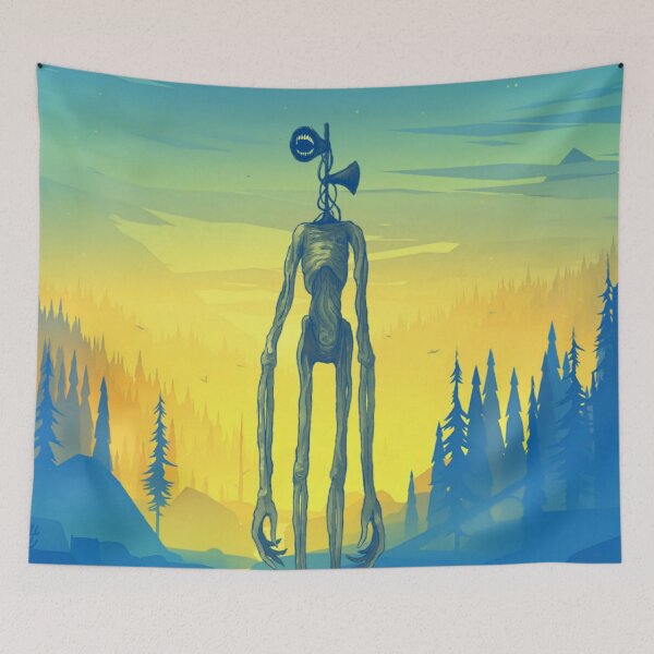 Item preview, Blue siren head in river pine forest mountain  designed and sold by Nishad4.