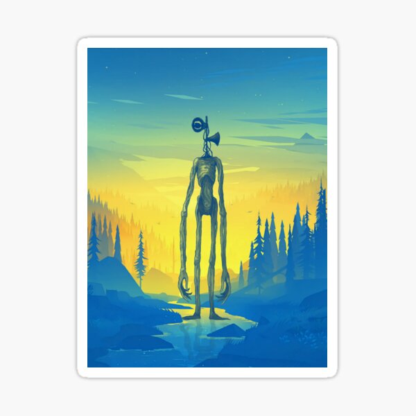 Vista previa del artículo con la obra «Cabeza de sirena azul en la montaña del bosque de pinos del río», diseñado y vendido por Nishad4.
