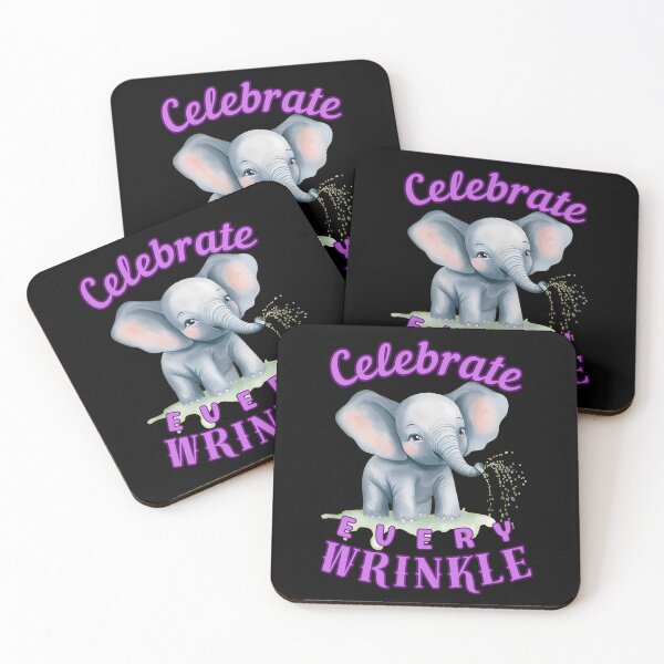 Item preview, Celebrate Every Wrinkle. elephant face designed and sold by ElephantVibes.