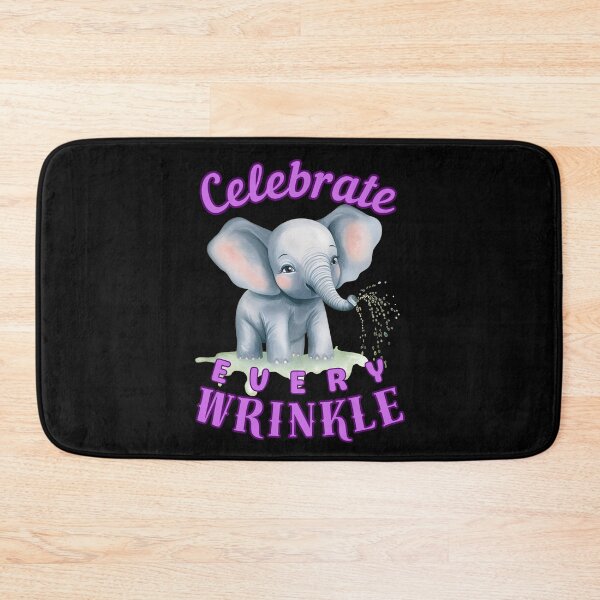 Item preview, Celebrate Every Wrinkle. elephant face designed and sold by ElephantVibes.