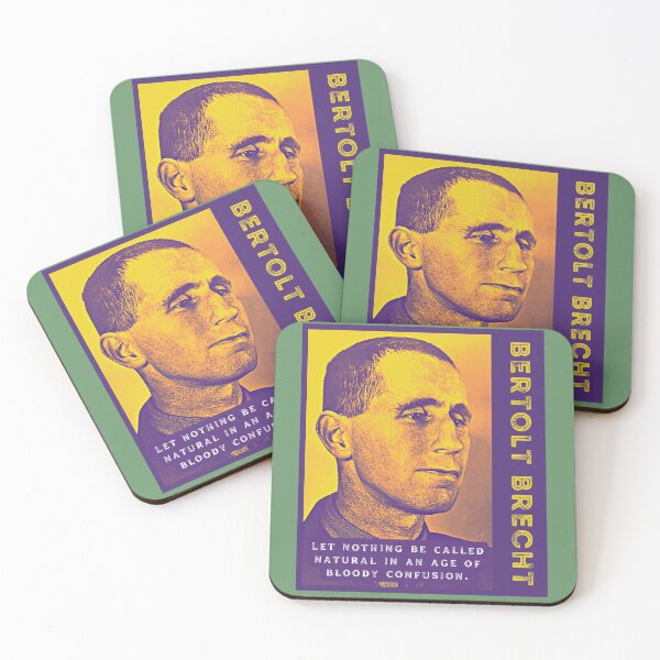 Item preview, Bertolt Brecht portrait and quote: Bertolt Brecht portrait and quote: Let nothing be called natural In an age of bloody confusion designed and sold by artbleed.