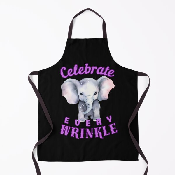 Item preview, Celebrate Every Wrinkle. elephant quote designed and sold by ElephantVibes.