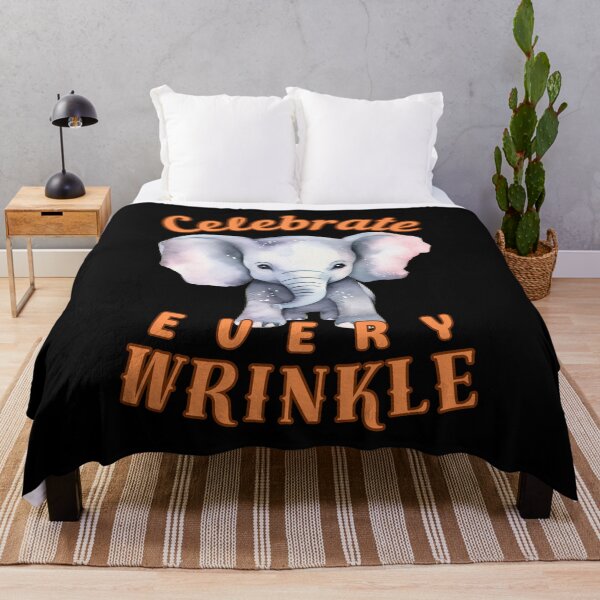 Item preview, Celebrate Every Wrinkle. african elephant designed and sold by ElephantVibes.
